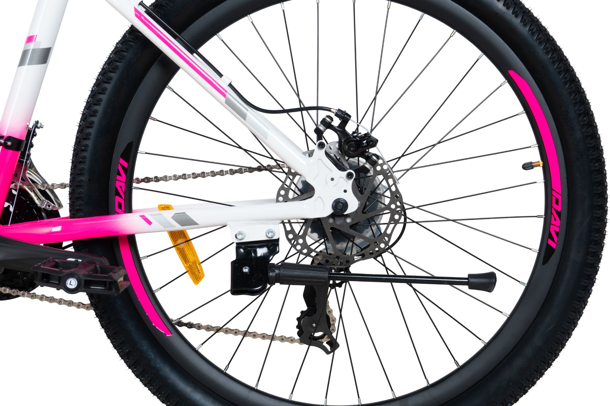 davi bella alumínium mtb kerékpár, 27,5", 160 185 cm, 21 sebesség,rózsaszín/fehér