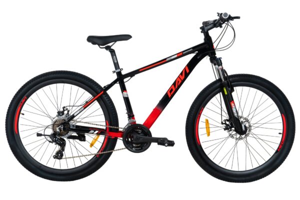 davi montaro alumínium mtb kerékpár, 27.5", 160 185 cm, 21 sebesség, piros/fekete (copy)