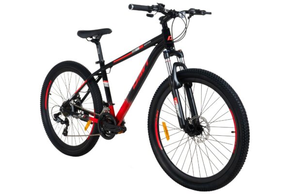 davi montaro alumínium mtb kerékpár, 27.5", 160 185 cm, 21 sebesség, piros/fekete (copy)
