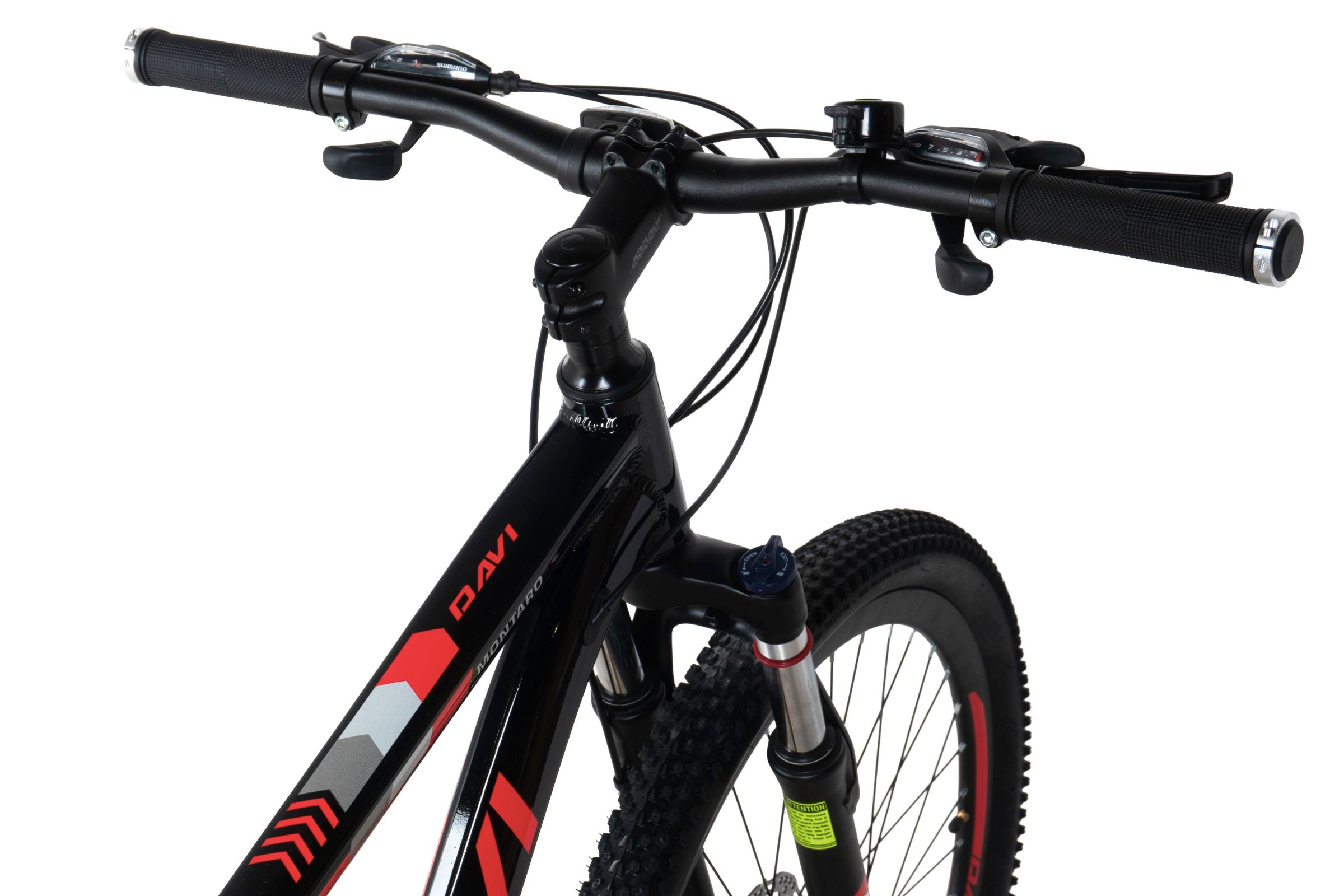 davi montaro alumínium mtb kerékpár, 27.5", 160 185 cm, 21 sebesség, piros/fekete (copy)