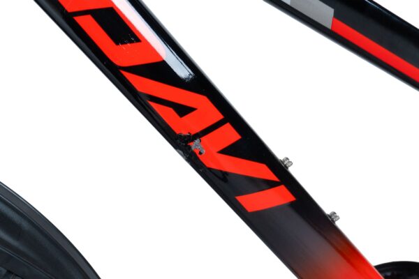 davi terrano mtb gyermek kerékpár, 24, 130 160 cm, 21 sebesség, piros/fekete