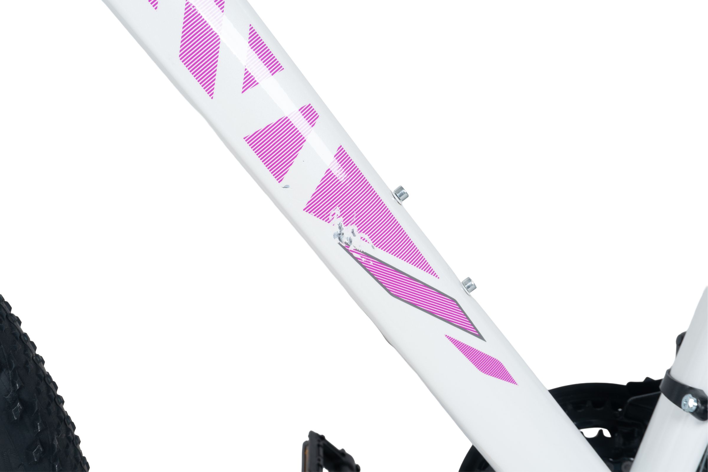 davi bonita mtb kerékpár, 27,5", 160 185 cm, 21 sebesség, fehér/rózsaszín outlet