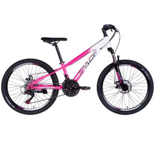 Mars Gyermek kerékpár 24", 130-160 cm, 21 sebesség, Fehér/Rózsaszín