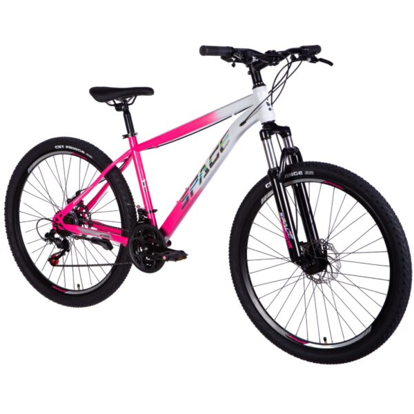 mars 27.5" mtb kerékpár, 160 185 cm, 21 sebesség, fehér/rózsaszín