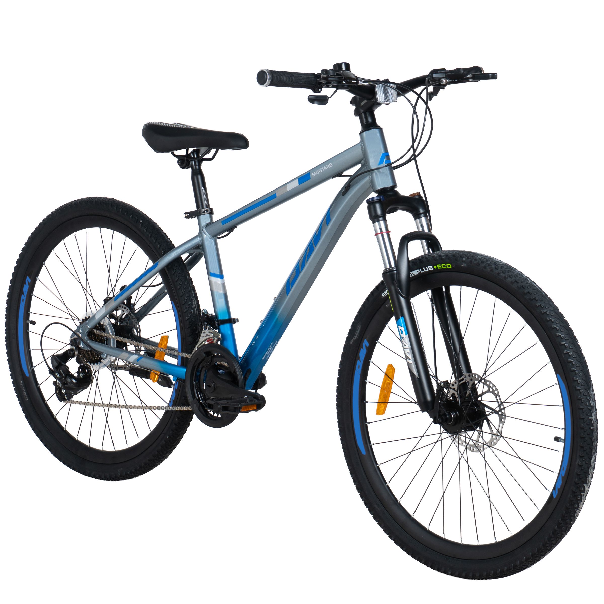 davi montaro alumínium mtb kerékpár, 26", 145 170 cm, 21 sebesség, szürke/kék