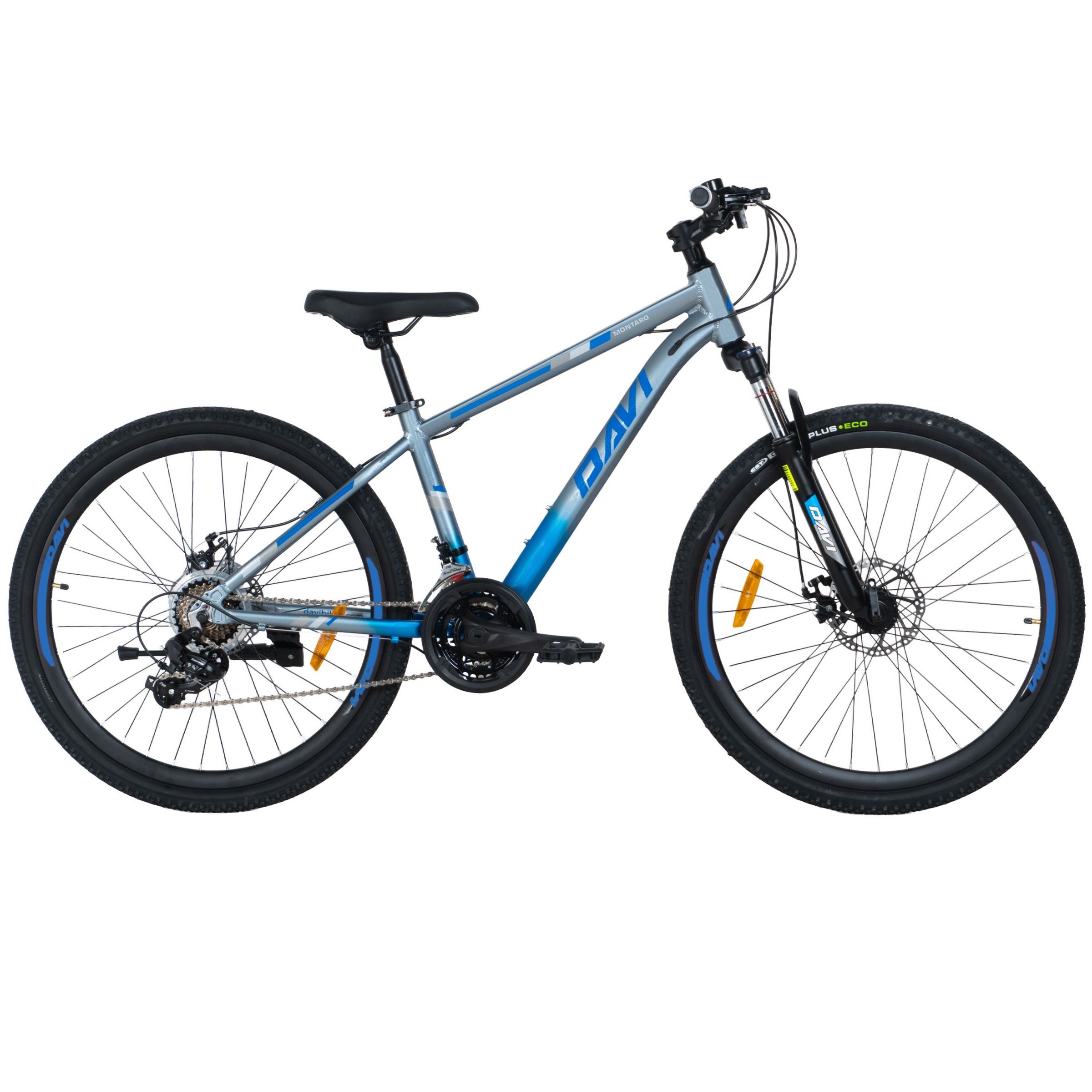 davi montaro alumínium mtb kerékpár, 26", 145 170 cm, 21 sebesség, szürke/kék