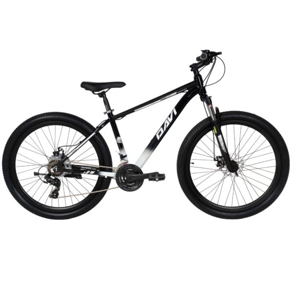 davi montaro alumínium mtb kerékpár, 27,5", 160 185 cm, 21 sebesség, fekete/fehér