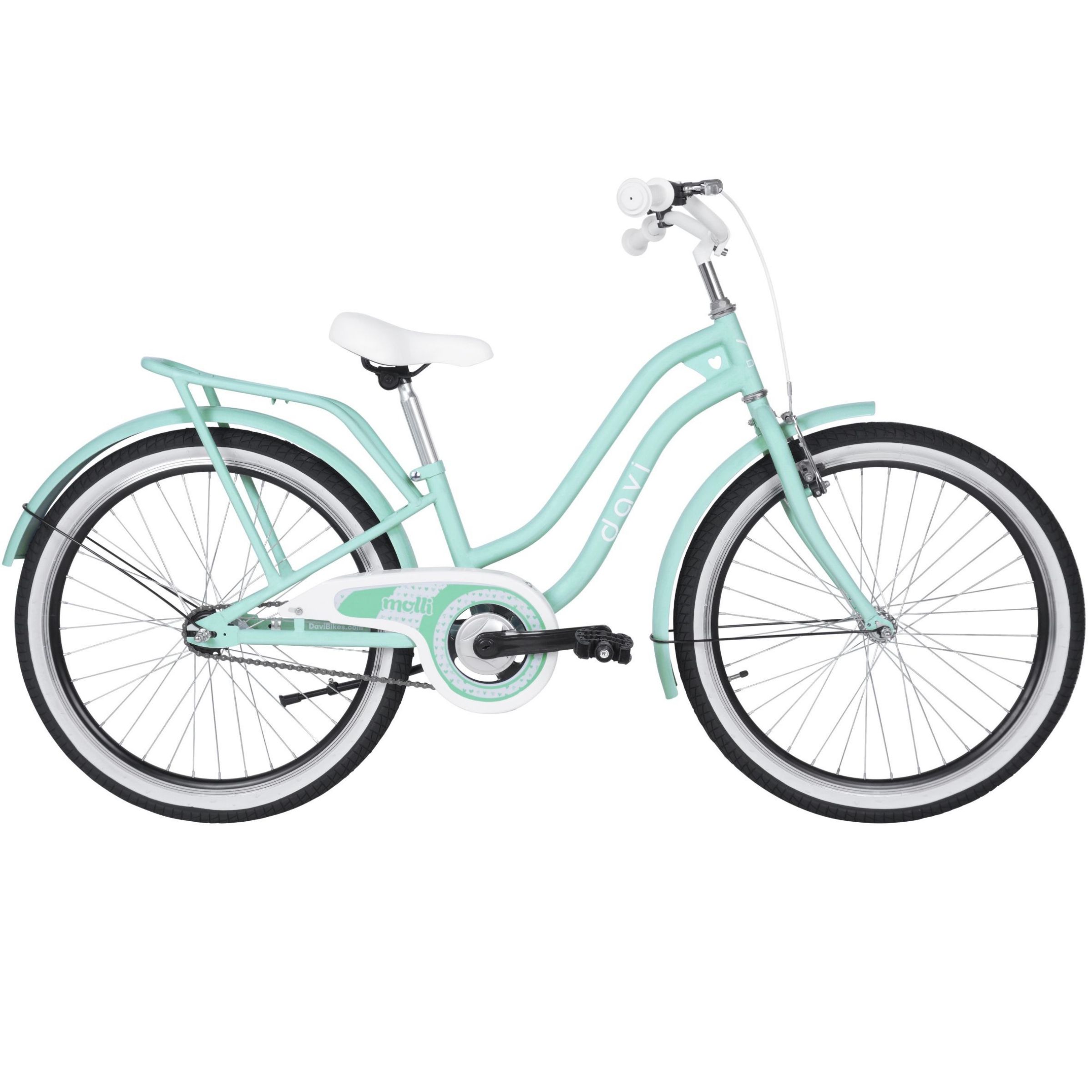 davi molli gyermek kerékpár 24", 130 165 cm, 1 sebesség, menta