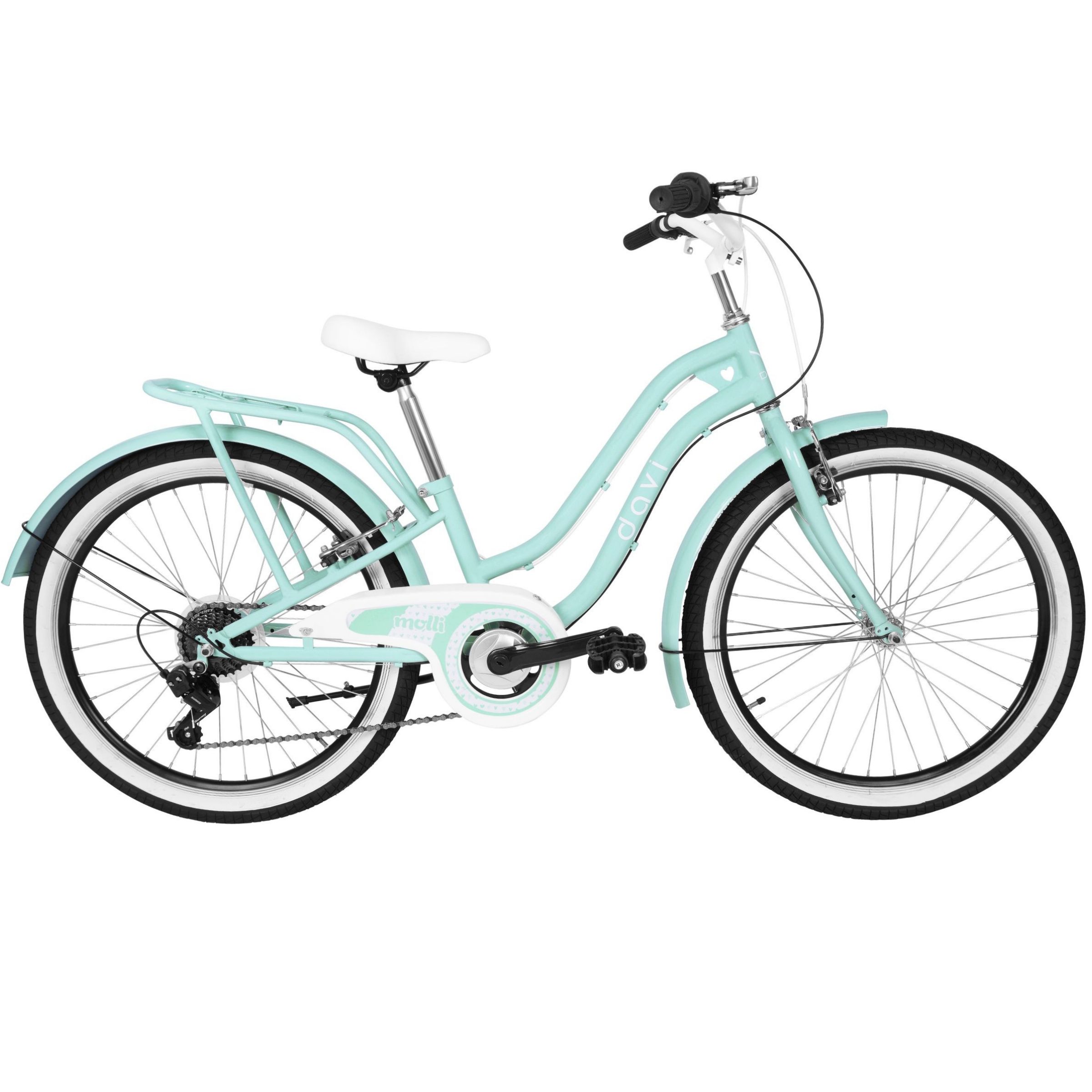 Davi Molli Gyermek kerékpár 24", 130-165 cm, 7 sebesség, Menta