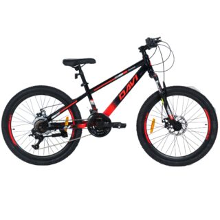 Davi Terrano MTB Gyermek kerékpár 24", 130-160 cm, 21 sebesség, Piros/Fekete