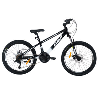 Davi Terrano MTB Gyermek kerékpár 24, 130-160 cm, 21 sebesség, Fekete/Fehér