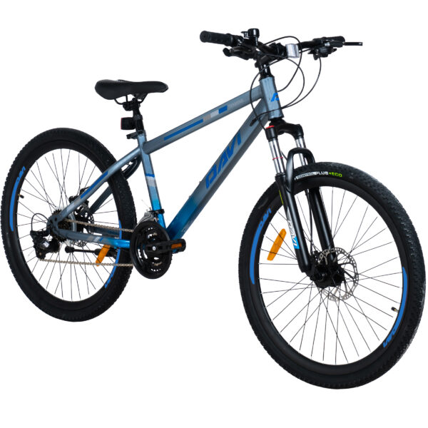davi terrano mtb kerékpár, 26", 145 170 cm, 21 sebesség, szürke/kék