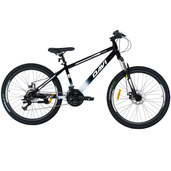 davi terrano mtb kerékpár, 26", 145 170 cm, 21 sebesség, fekete/fehér