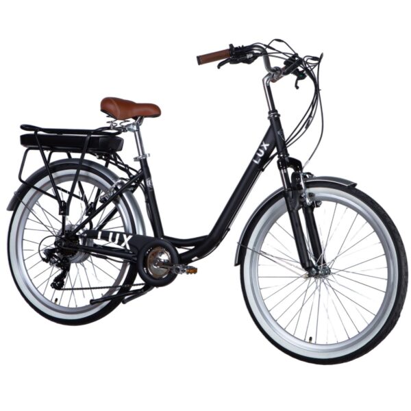 e lux elektromos kerékpár 26", 155 170cm, 50 km, fekete