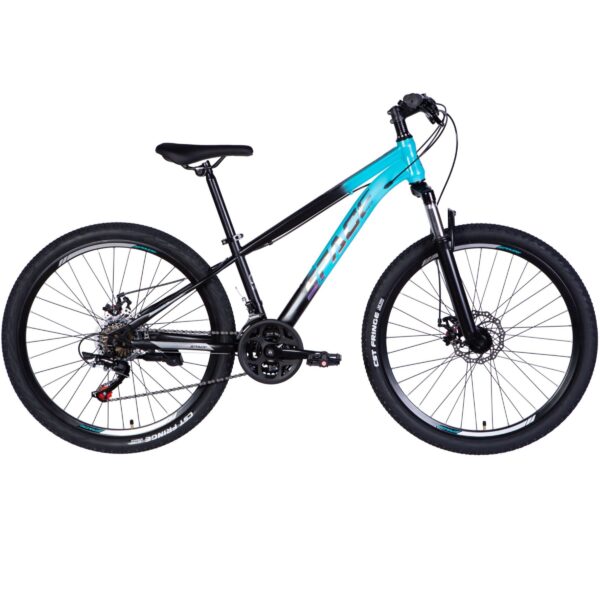 mars 26" mtb kerékpár, 145 170 cm, 21 sebesség, fekete/kék