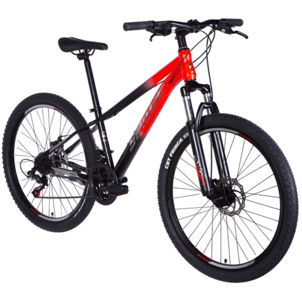 mars 26" mtb kerékpár, 145 170 cm, 21 sebesség, fekete/piros