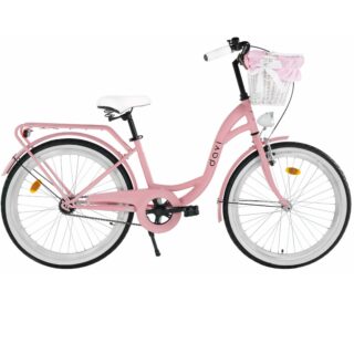 Davi Lila Női kerékpár 26", 155-180 cm, 1 sebesség, Rózsaszín/Fekete