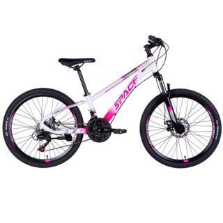 Mercury Gyermek kerékpár Alumínium 24", 130-160 cm, 21 sebesség, Fehér/Rózsaszín