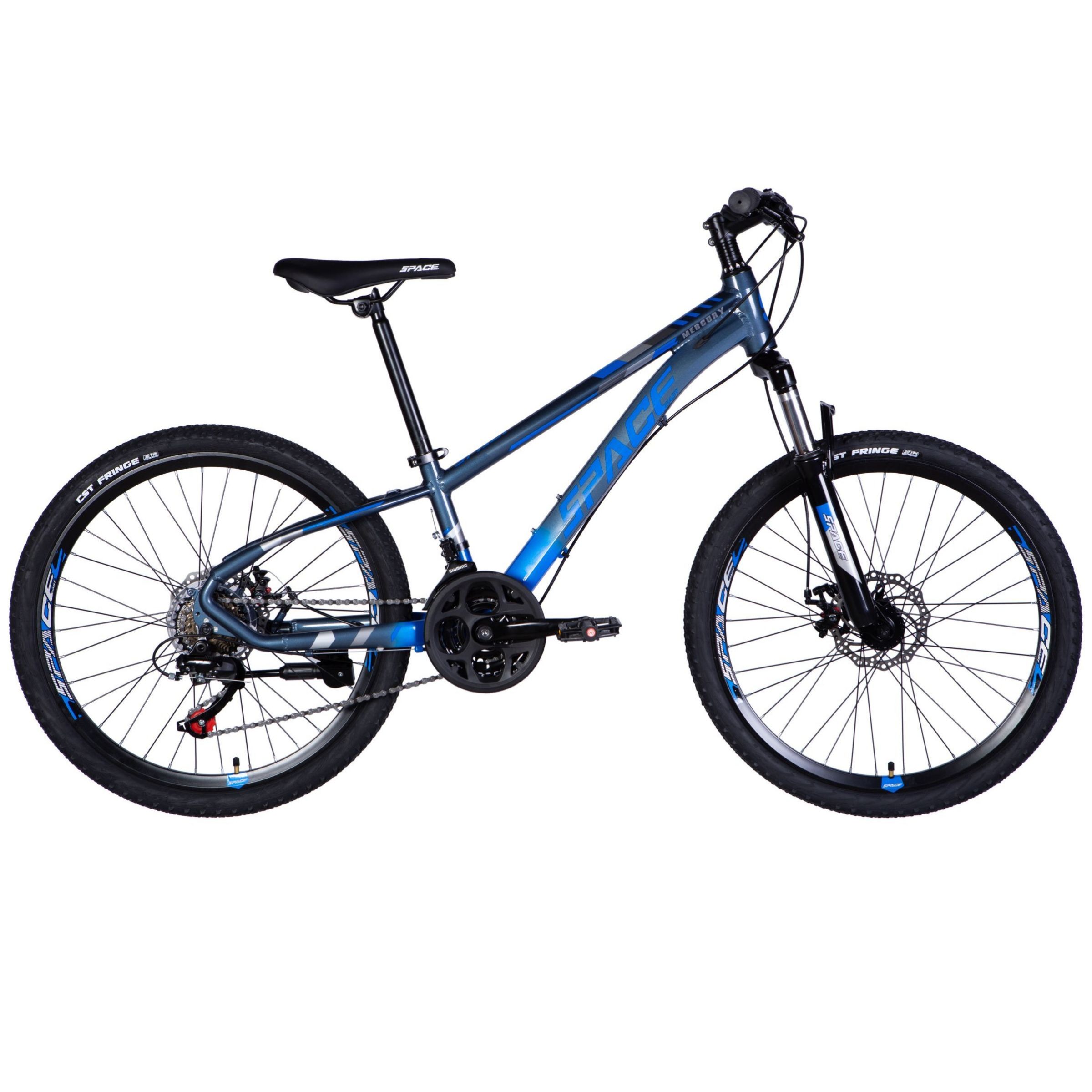 Mercury 24" Gyermek kerékpár Alumínium, 130-160 cm, 21 sebesség, Kék/Szürke
