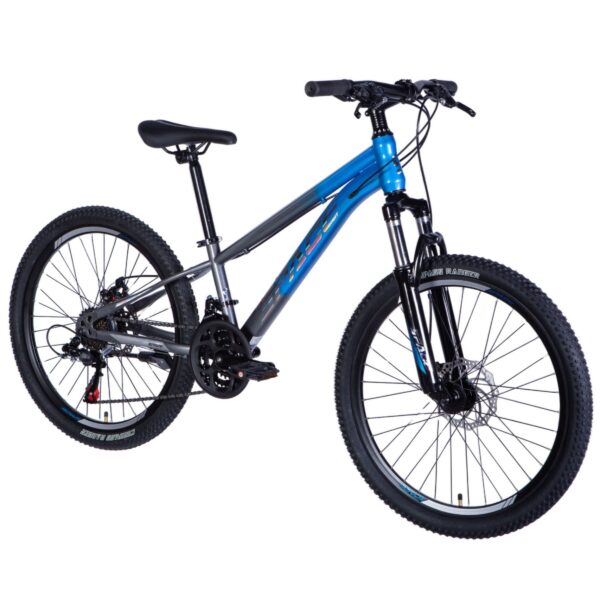mercury 24" gyermek kerékpár alumínium, 130 160 cm, 21 sebesség, kék