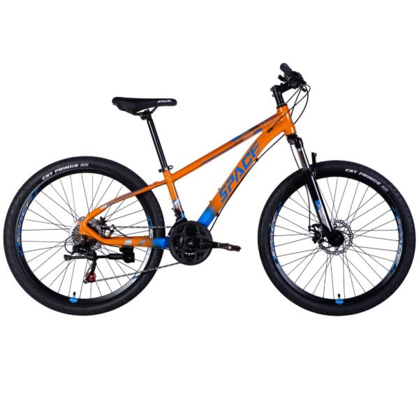 mercury mtb 26" kerékpár alumínium, 145 170 cm, 21 sebesség, narancs/kék