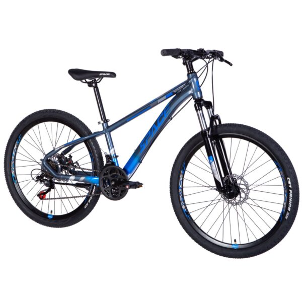mercury mtb 26" kerékpár alumínium, 145 170 cm, 21 sebesség, kék/szürke