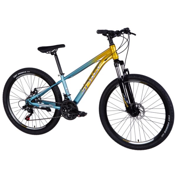 mars 26" mtb kerékpár, 145 170 cm, 21 sebesség, sárga/kék