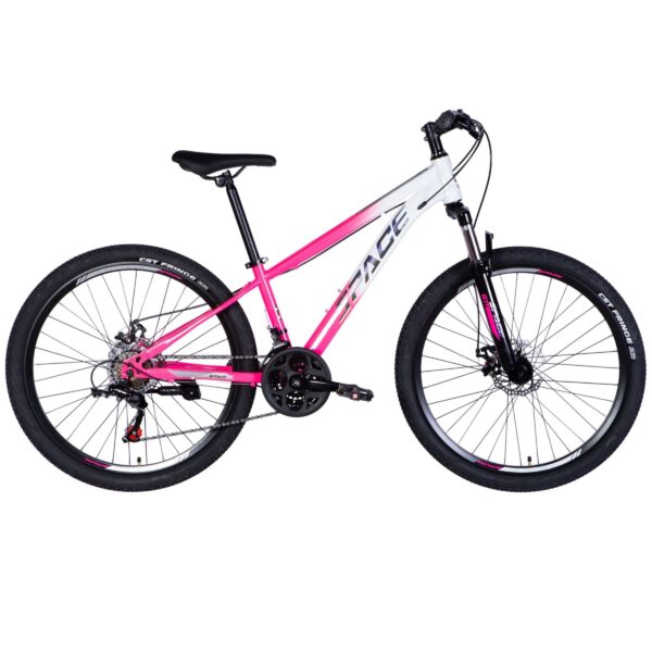 mars 26" mtb kerékpár, 145 170 cm, 21 sebesség, fehér/rózsaszín