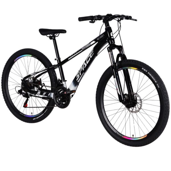 mercury mtb 26" kerékpár alumínium, 145 170 cm, 21 sebesség, fekete/fehér