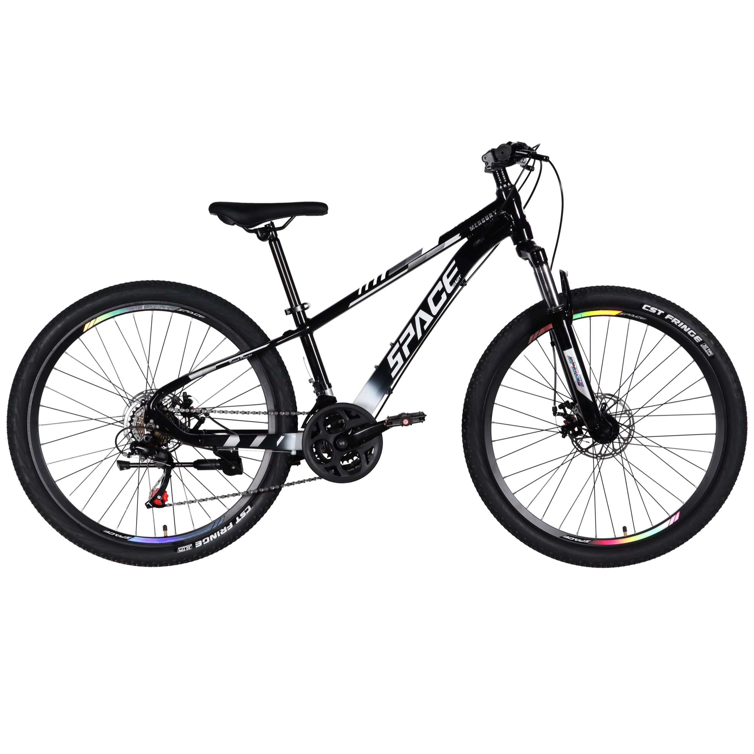Mercury MTB 26" Kerékpár Alumínium, 145-170 cm, 21 sebesség, Fekete/Fehér