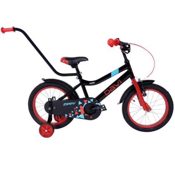 davi zippy gyermek kerékpár 20", 110 130 cm, 1 sebesség, fekete